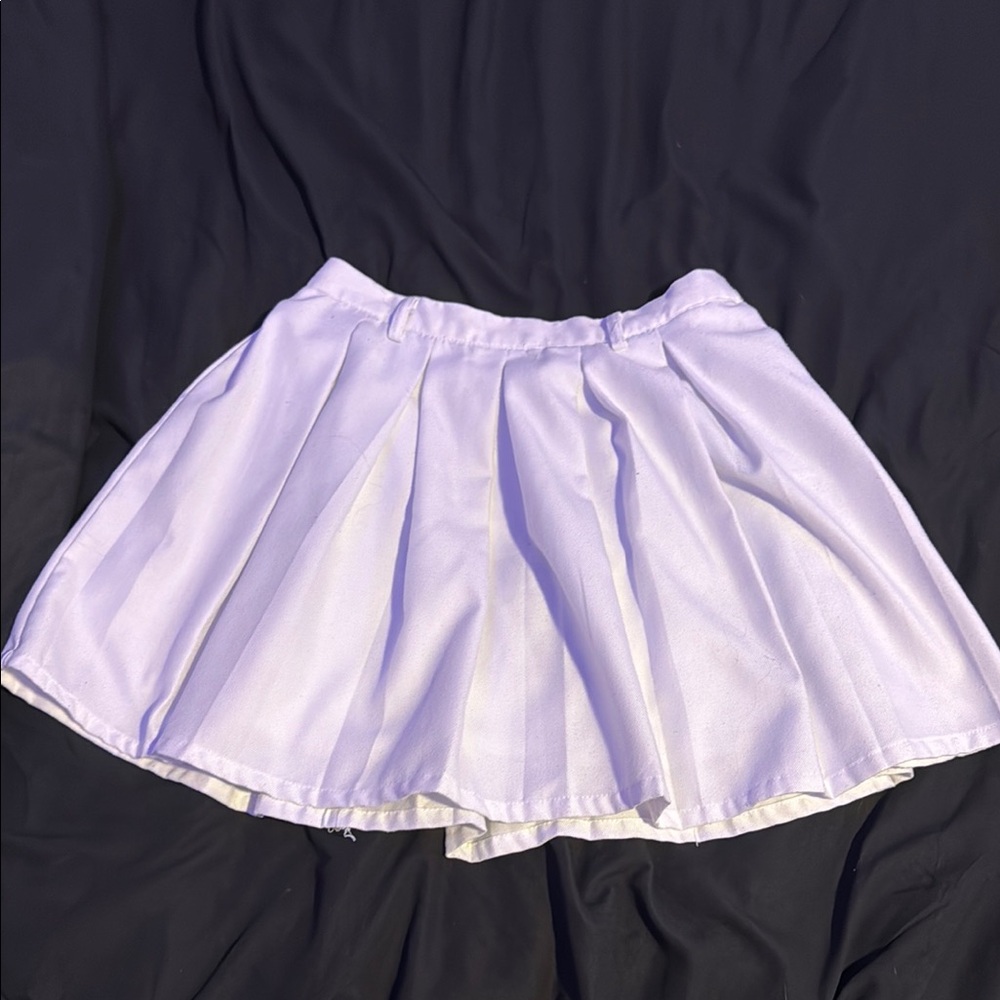 Hot Topic White Skater Skirt